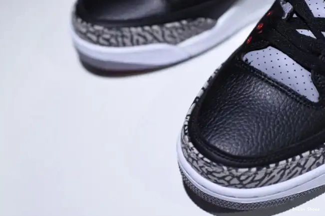 Bmlin Shoes Cement Air Jordan 3 Black 854262-001 0531